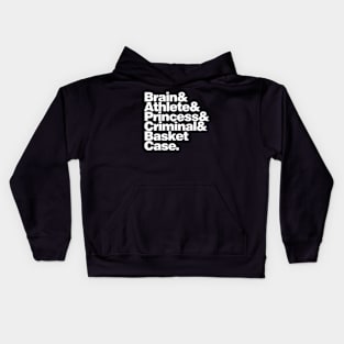 Breakfast Club quotes Kids Hoodie